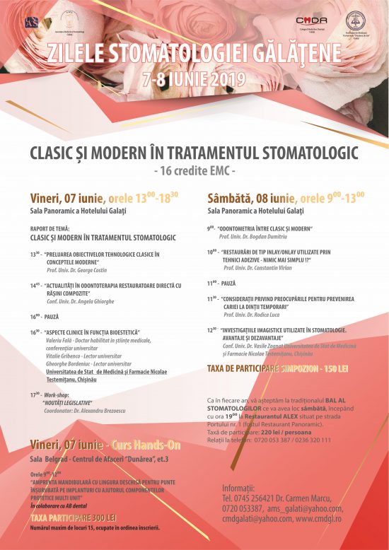 zilele stomatologiei galatene 2019